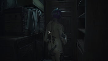 4k re2 remake modded gameplay judy alvarez naked mod of person from cyberpunk