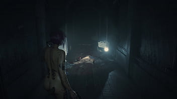 4k re2 remake modded gameplay judy alvarez naked mod of person from cyberpunk
