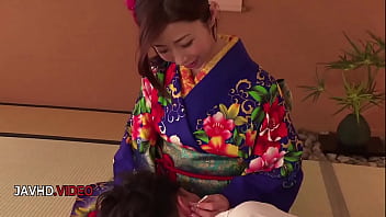 Silk kimono passionate encounter with ayumi shinoda