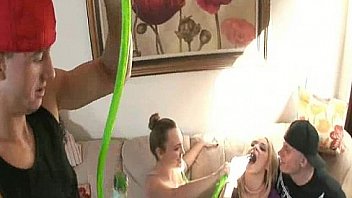 Slutty bitch sarah thinks shes chugging but actually 'll see