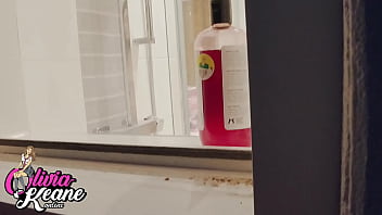 You watch your neighbour in the shower