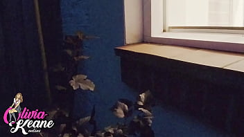 You watch your neighbour in the shower