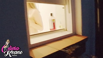 You watch your neighbour in the shower