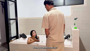 While my parents are away i seduce my busty milf stepsister and fuck her in the bathtub until she squirts danyel mast & marianasandoval