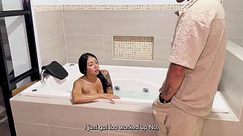 While my parents are away i seduce my busty milf stepsister and fuck her in the bathtub until she squirts danyel mast & marianasandoval