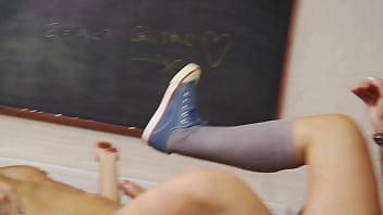 Hot co ed alexa andreas strips to school tie as she gets fucked & creampied