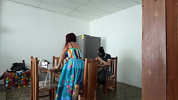 Sinful maid spreads her pretty pussy open