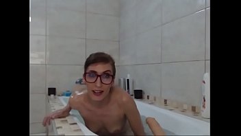 Milf cleaning her self up