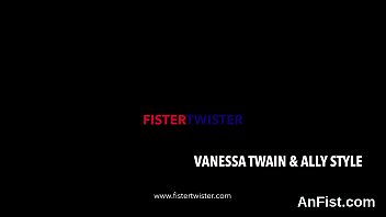 Lesbian cutie gets her shaved cunt and anus fisted