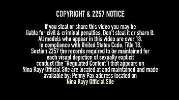 Gorgeous nina kayy takes his warm load of cum on her nice big tits