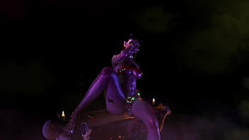 Gorgeous toned demon thanks you with an lewd striptease for the summoning Gorgeous toned demon thanks you with an lewd striptease for the summoning