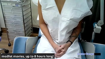 Dr tampa angel santana's 1st gyno exam Dr tampa angel santana's 1st gyno exam