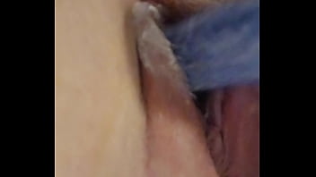 Cumming on dildo