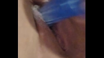 Cumming on dildo