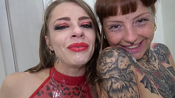 Double anal puke fest orgy ends with snowball cum swap