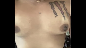 Black bitch hand on throat