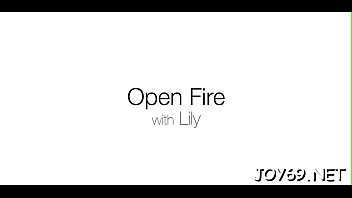 Sex appeal beauty lily l in sexy lingerie masturbates