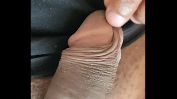 Black cock stroking