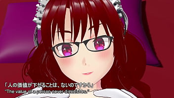 The virgin's first time with a prim and proper glasses wearing maid ~ slowly squeezing every drop of samen from your uncircumcised cock with stikcy pussy stroking