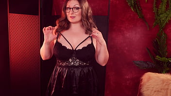 Lingerie as fetish hot milf with curvy body try on haul arya grander