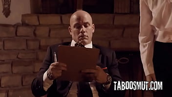 Submissive secretary will do whatever her boss say as long he fucks her rough