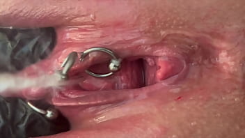 Pee Very Strong Stream From My Pierced Pussy And My Hands In Latex Glove thumbnail