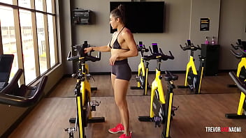 After the workout she craves cock and cum