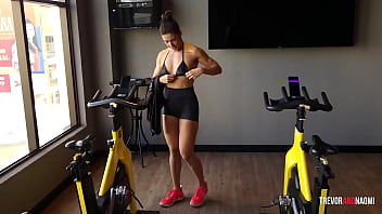 After the workout she craves cock and cum