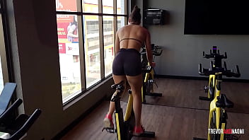 After the workout she craves cock and cum