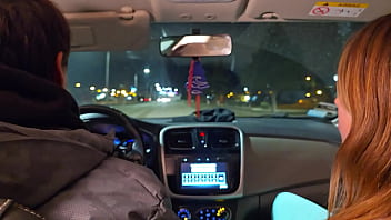 A double blowjob in my friend's car dirty morbid girls