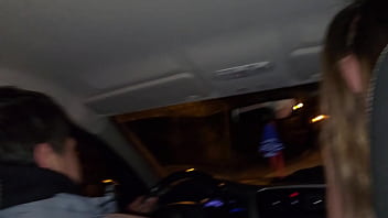 A double blowjob in my friend's car dirty morbid girls