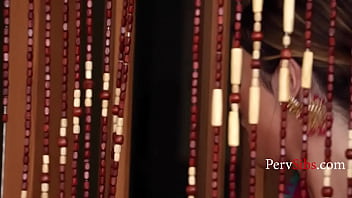 Twin indian stepsisters wearing a saree seduce a white boy