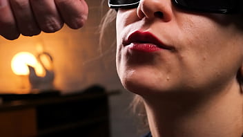 526 sensual battle red lipstick vs your cock