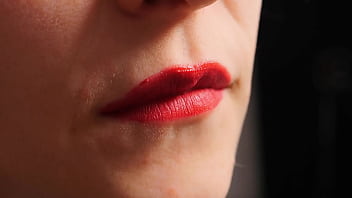 526 sensual battle red lipstick vs your cock