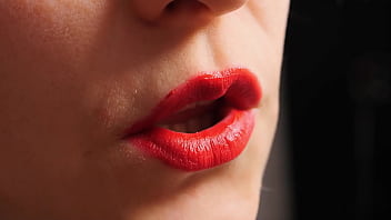 526 sensual battle red lipstick vs your cock