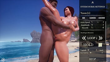 Big ass tit white milf sonia gets pussy pounded by white cock yason and has multiple orgasms on the beach