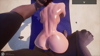 Big ass tit white milf sonia gets pussy pounded by white cock yason and has multiple orgasms on the beach