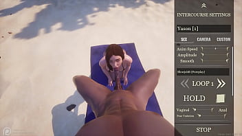 Big ass tit white milf sonia gets pussy pounded by white cock yason and has multiple orgasms on the beach