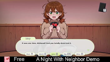 A night neighbor free steam demo game visual novel 2d adult erotic hentai nsfw romance sandbox game