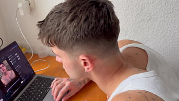 I tell my man i have a surprise and end up using him and feeding him his own cum