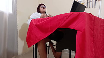 I find a beautiful milf watching porn and take the opportunity to make her suck cock and fuck her