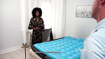 Ebony nuru masseuse changes room mates perspective on intimate massages Ebony nuru masseuse changes room mates perspective on intimate massages