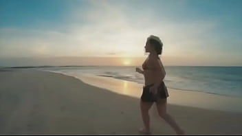 Busty brunette showing off her pretty perky ass