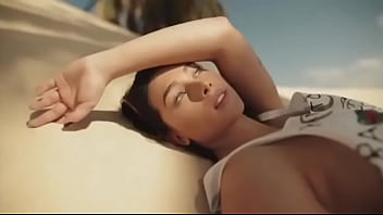 Busty brunette showing off her pretty perky ass