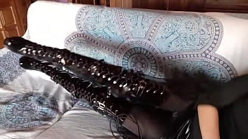 Preview of my beautiful long legs and my passion for pantyhose and high heels