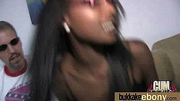 Interracial gangbang with white dicks 15