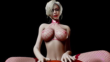 Hot blonde hailey rides a jack o' lantern