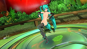 Anime Girl Dancing Naked Popipo Project Diva thumbnail