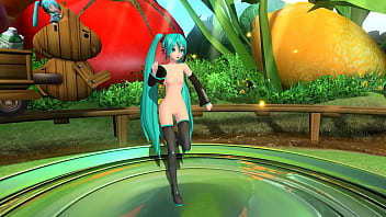 Anime girl dancing naked popipo project diva
