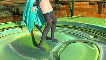 Anime girl dancing naked popipo project diva